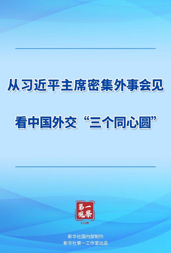 第一观察丨从习近平主席密集外事会见看中国外交“三个同心圆”(图1)